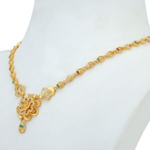 Mesmerizing Floral Gold Necklace – Ruya Collection